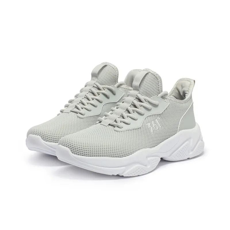 361° Durable Breathable Lightweight Low Top Casual Running Shoes Men's Gray White-2