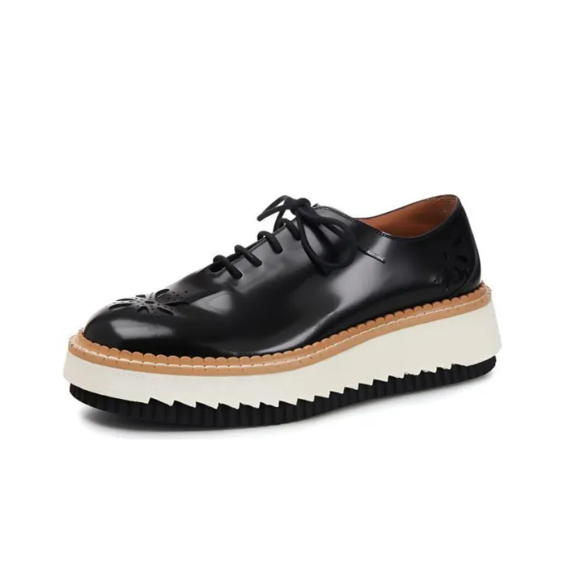 Chloe Platform Shoes Women's Black-2
