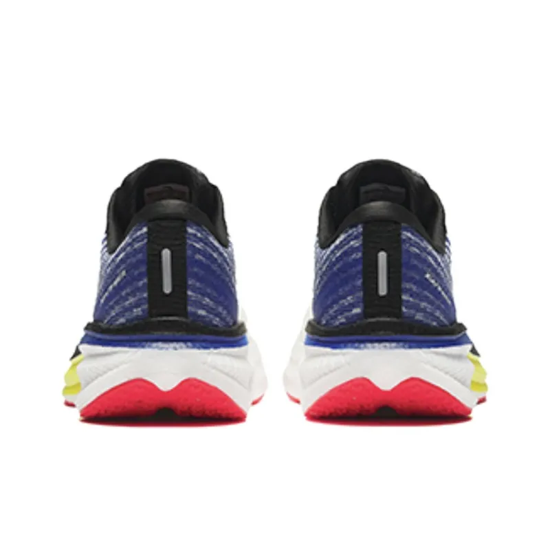 Anta Cushioning Wear-Resistant Low-Top Running Shoes Men's White Yellow Blue-3