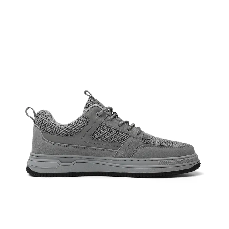 JEEP SPIRIT Anti Slip And Wear Resistant Breathable Low Top Skateboard Shoes Men's Space Gray-2