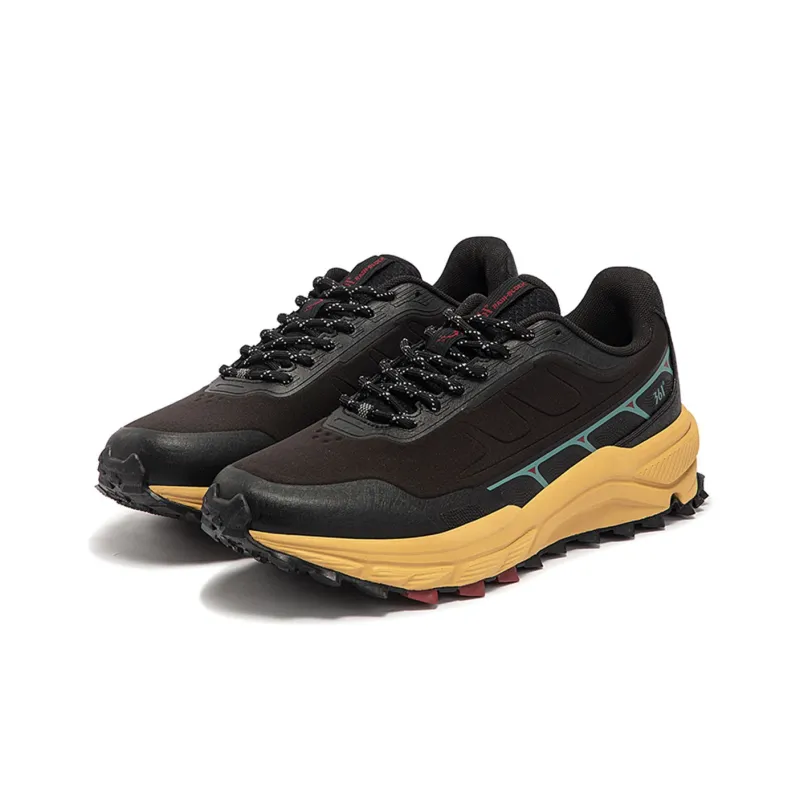 361° Rain Screen Cushioning Abrasion Resistant Lightweight Low Top Running Shoes Men's Black-2