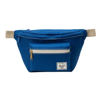 Herschel Recycled Fabric Sling Bags One Shoulder Crossbody Fanny Pack Unisex Pure Blue/White