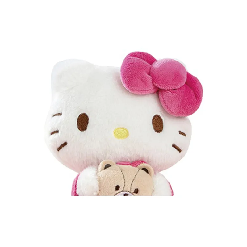 Sanrio Hello Kitty Pink Heart Buddy Hug Collection, Hug Baby Style Dolls Plush Pendant 14cm Height-2