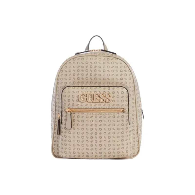 GUESS Artificial Leather Backpack Women's Beige-0