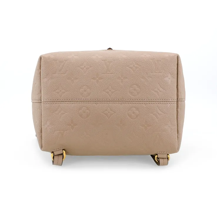 LOUIS VUITTON Montsouris Cow Leather Backpack Trumpets Women's Taupe-6