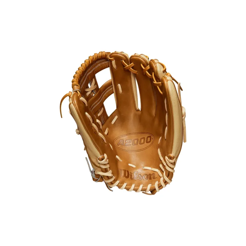 Wilson Baseball Gloves Hitting Gloves Top Grain Cow Leather Unisex Yellow-1