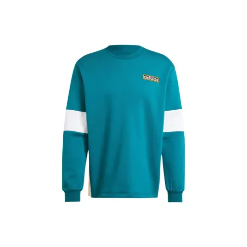 Adidas Sweatshirts Men Traditional Cyan