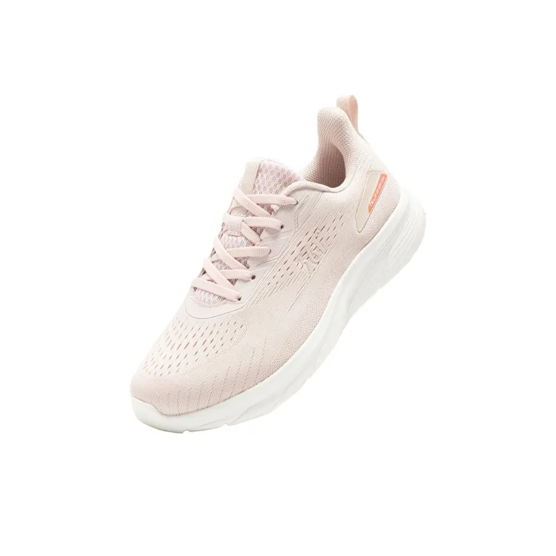 361° Cushioning Wear Resistant Low Top Casual Running Shoes Women's Pink White-3