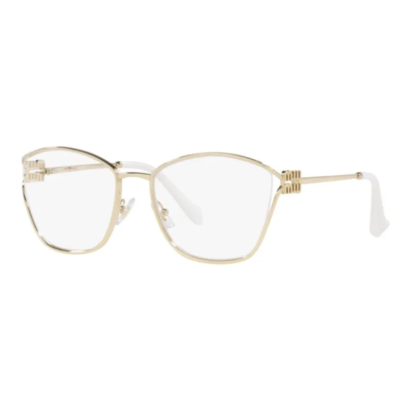 MIU MIU Metal Butterfly Eyeglass Frames Women's Gold-2