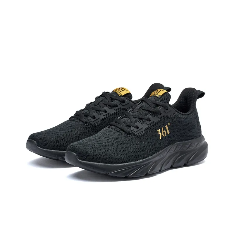 361° Cushioning, Slip Resistant, Abrasion Resistant, Rebound Low Top Casual Running Shoes Men's Black Gold-3