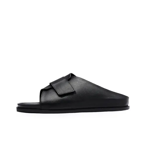 Voguhomme Slip Resistant Slide Slippers Men's Black