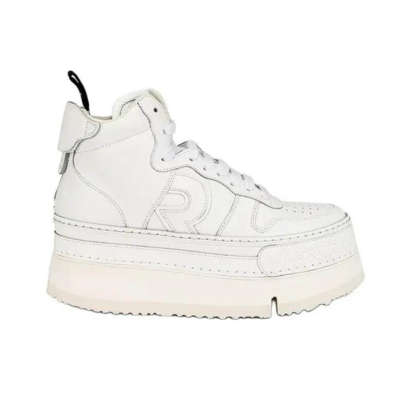 R13 Riot High-Top Skateboard Shoes Women's White-1