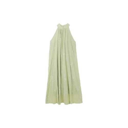 PLANE DRIFT Sleeveless Dresses Women's Pea Green