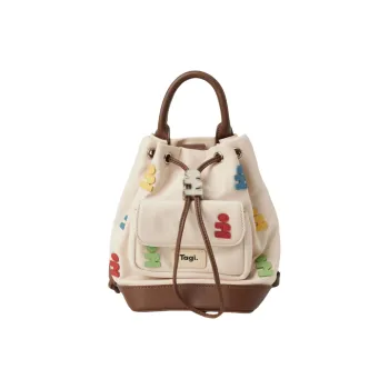 Tagi. Cow Leather Backpack Mini Women's IImagine Building Blocks