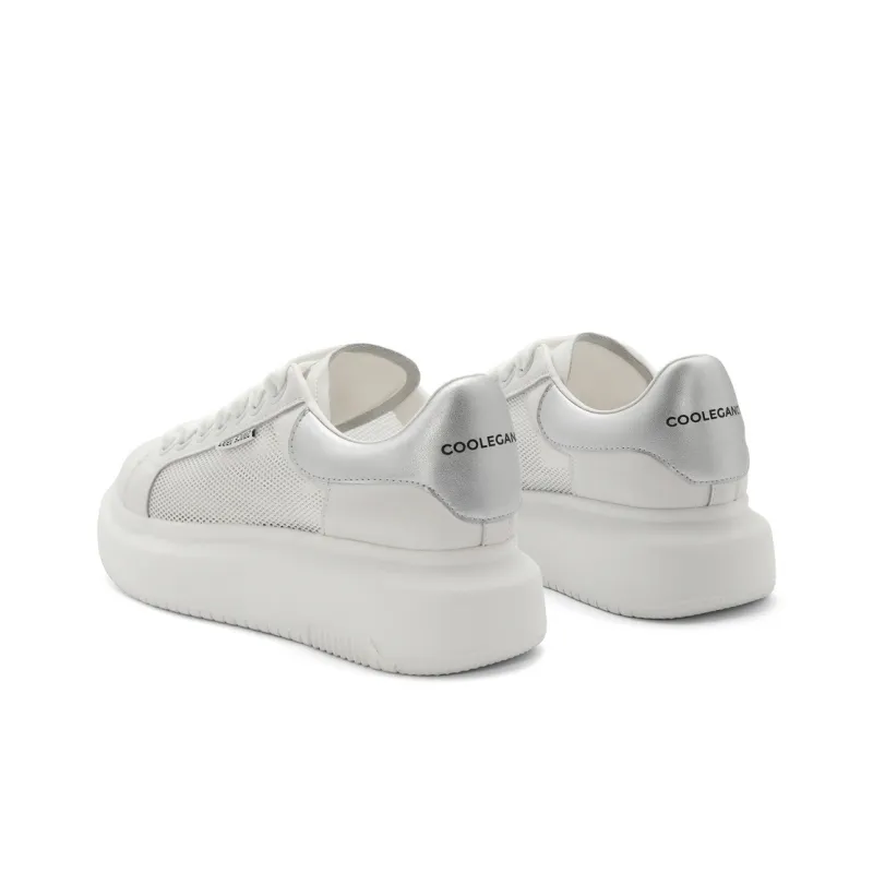 BELLE Cushioning Low-Top Skateboard Shoes Women's White-6