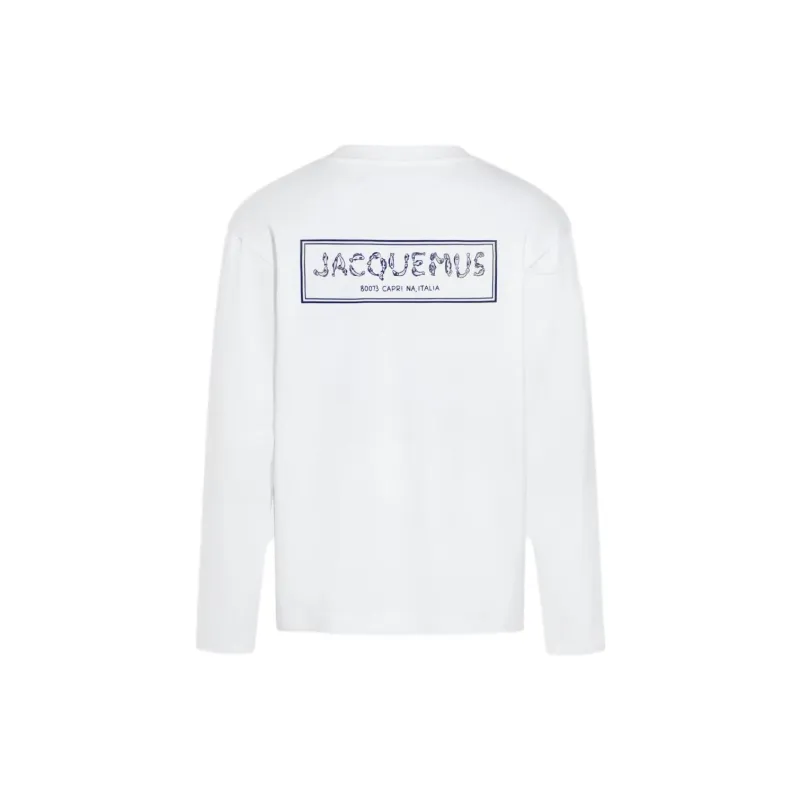 Jacquemus Fisherman Embroidered Long Sleeved T Shirt-1