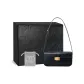 Pleated Flap Bag Classic Black+Box