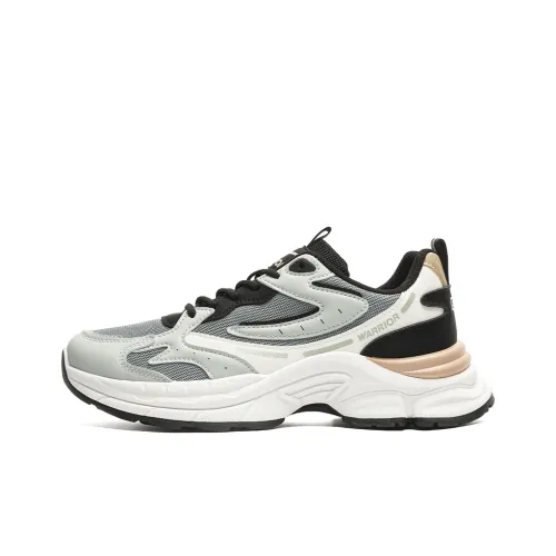Warrior Breathable Height Increasing Low Top Chunky Sneakers Men's Light Green