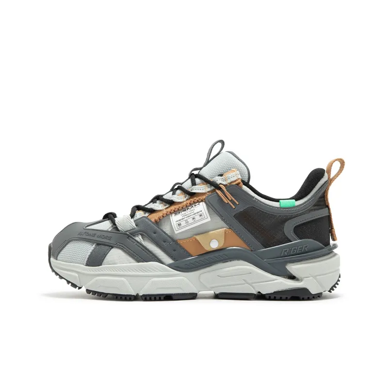 361° Cushioning Lightweight Low-Top Running Shoes Men's Gray-0