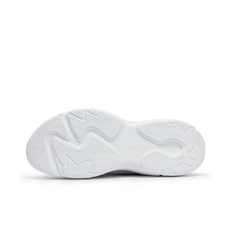 361° Durable Breathable Lightweight Low Top Casual Running Shoes Men's Gray White-4