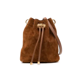 Jimmy Choo Bon Bon Suede Bucket Bag