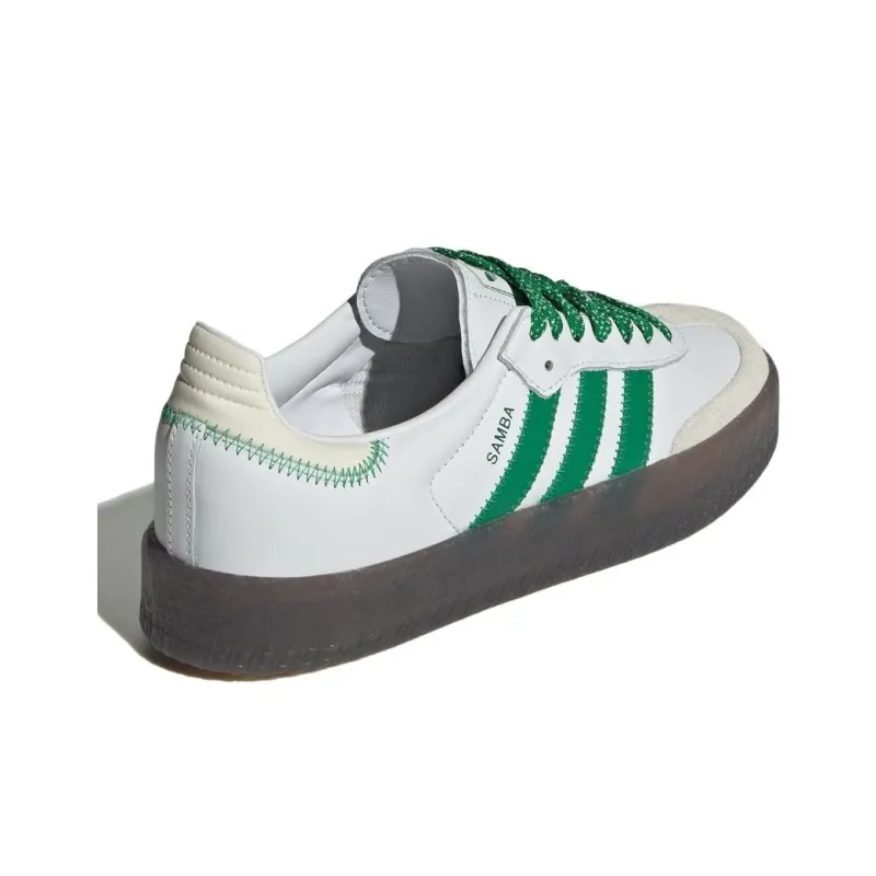 Adidas Sambae Cloud White Green Women's-3