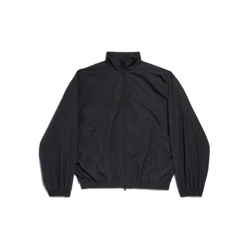 Balenciaga Tape Logo High-Neck Jacket