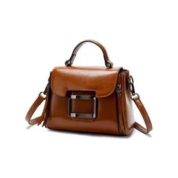 TTaG．baG Oil Wax Cow Leather Shoulder Bag Regular Women's
