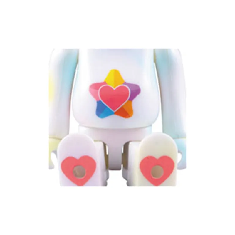 BE@RBRICK Care Bears Heart X True Heart Bear 100% Trendy Figures-3