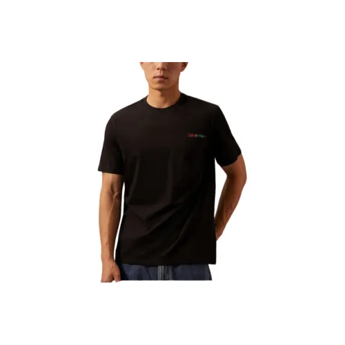 Calvin Klein Rainbow Series T-Shirts Unisex Space Black