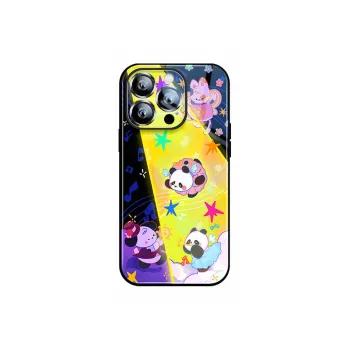 Sen Dog Glass Material Creative Cute High End Phone Cases Suitable For Apple 15Promax/Pro/Plus/14/13/12