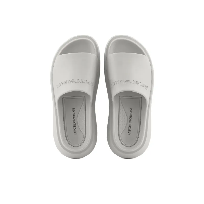 EMPORIO ARMANI Logo-embossed Slides-2