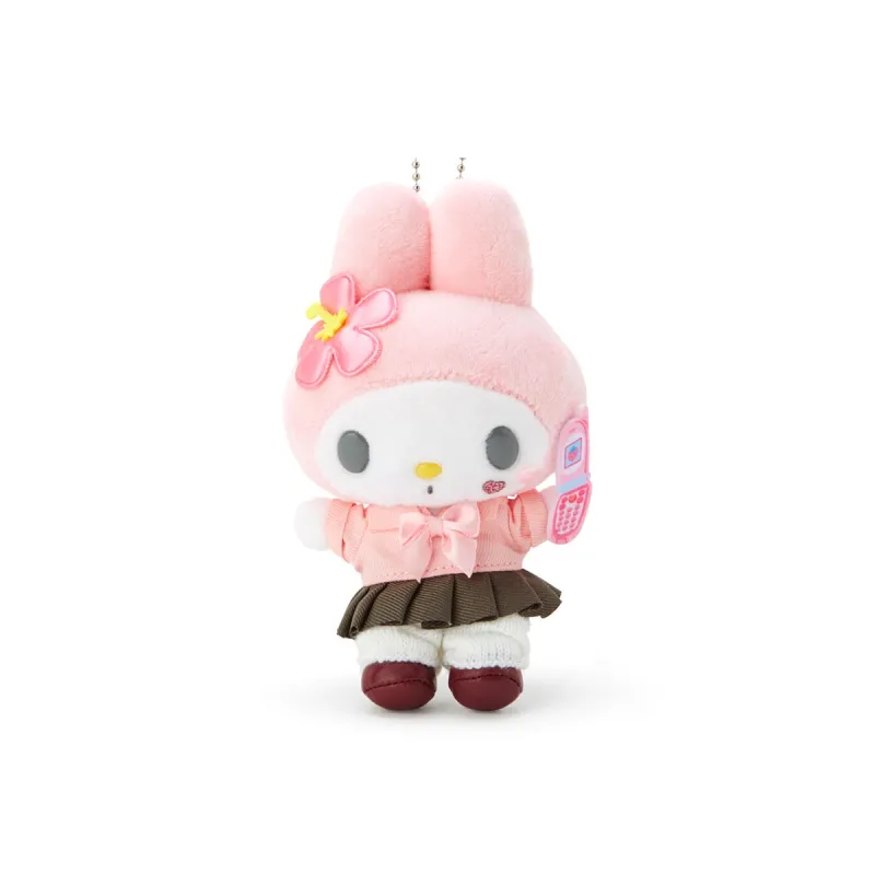 Sanrio My Melody Tokimeki Heisei Kogal Dolls Plush Pendant 13cm/13.4cm Height-1