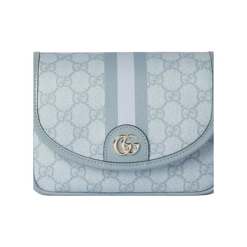GUCCI Ophidia Supreme Canvas Bag, Crossbody Bag, Shoulder Bag Women's Gray Blue-7