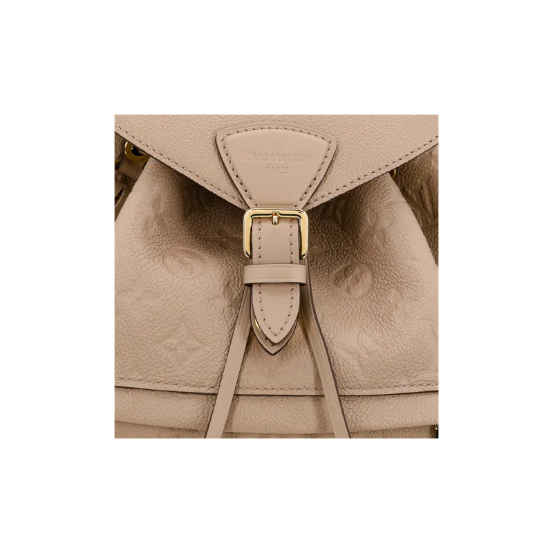 LOUIS VUITTON Montsouris Cow Leather Backpack Trumpets Women's Taupe-9