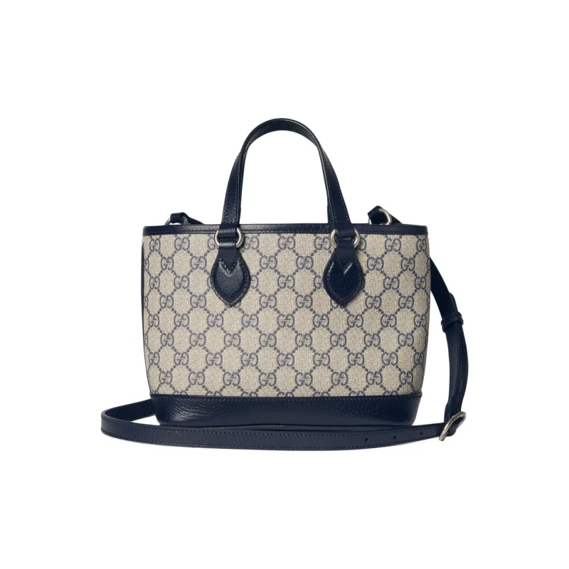 GUCCI Ophidia Supreme Canvas Bag, Shoulder Bag, Crossbody Bag, Handbag Mini Women's Beige & Blue-4