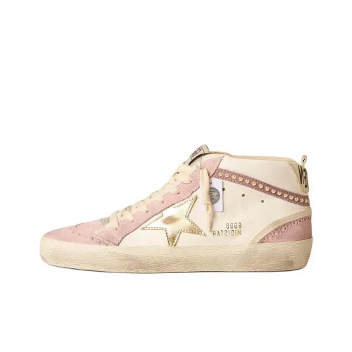 Golden Goose Mid Star Skateboard Shoes Women's Mid-Top Pink