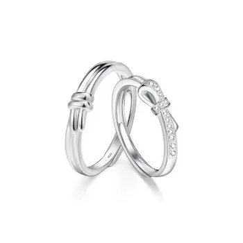 Asia Star S925 Silver Couple Rings Unisex