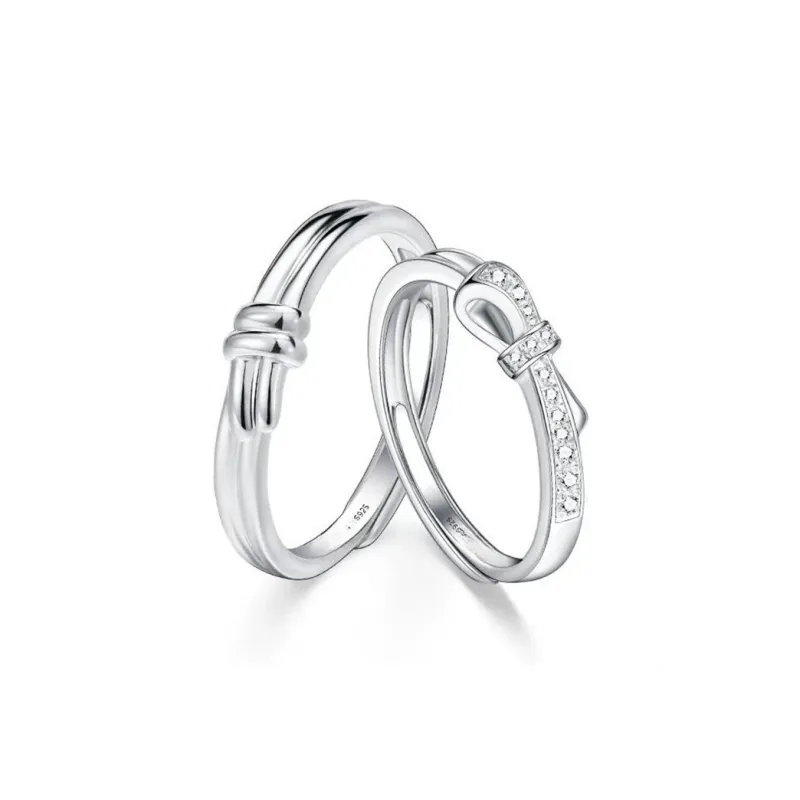 Asia Star S925 Silver Couple Rings Unisex-0