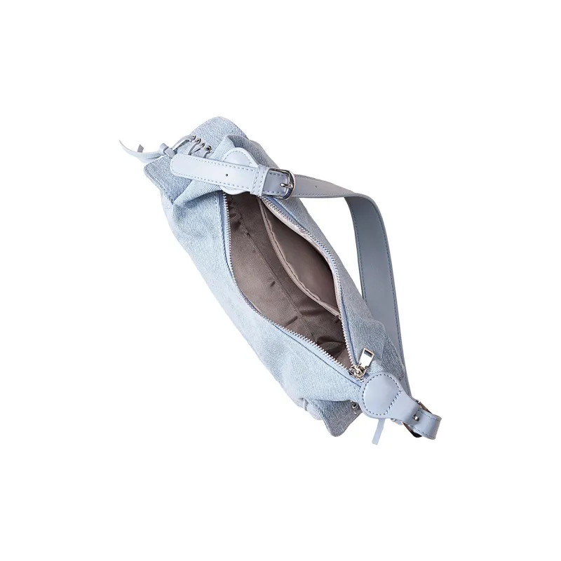 Dubaolu Fabric Shoulder Bag Women's Light Blue/Dark Blue-8