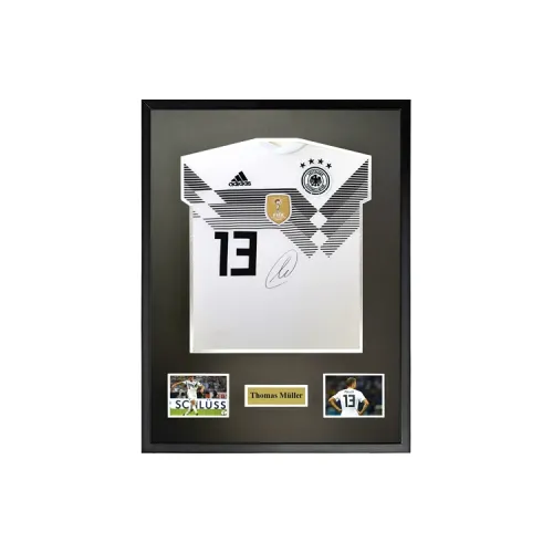 Three For Thomas Müller 2018 World Cup German Team Signed Soccer Apparel Jersey Framed With SA Certificate