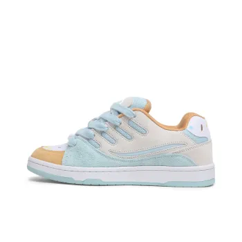 SINPERCO Anti Slip Wear Resistant Low Top Skateboard Shoes Unisex Whirlwind Ice Cream