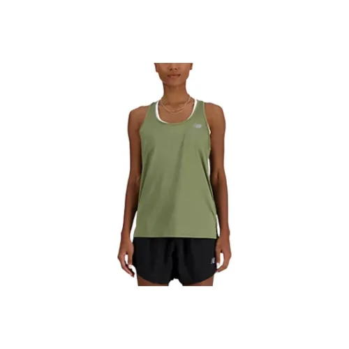 New Balance Sleeveless Sports Shirts Women's Olive