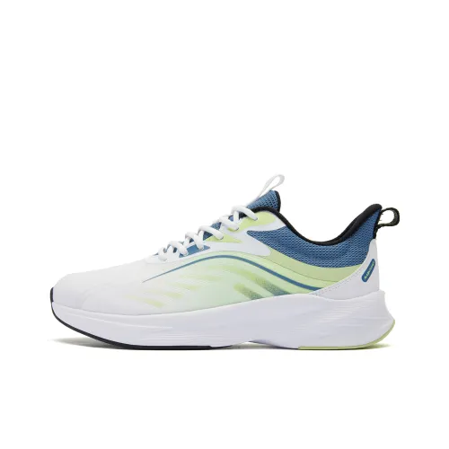 QIAODAN Running Shoes Men Low-Top Jordan White/Shimmer Green