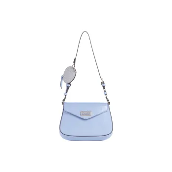 GUESS Artificial Leather Shoulder Bag, Crossbody Bag Mini Women's Blue