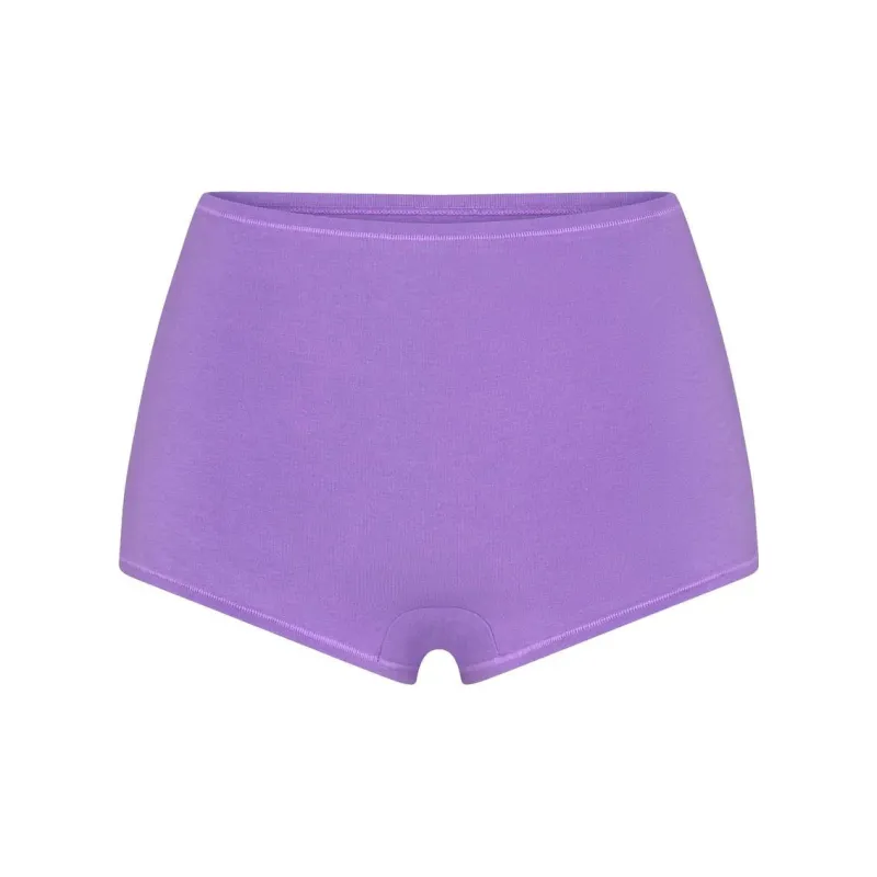 SKIMS COTTON JERSEY BOY SHORT Underpants Women's 1 Pack ULTRA VIOLET/Ultraviolet-0