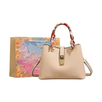 BRINCH Leather Crossbody Bag Handbag Shoulder Bag Regular Women's White/Black/Burgundy