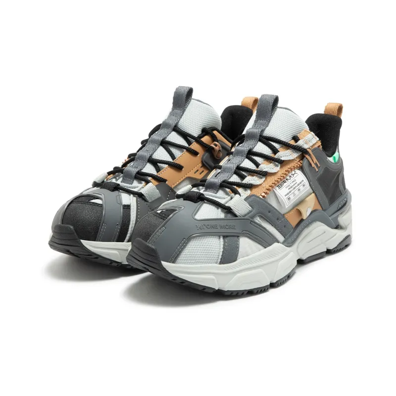 361° Cushioning Lightweight Low-Top Running Shoes Men's Gray-4