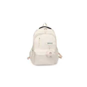 GEERDUN Nylon Backpack Regular Women's Black/Red/Khaki/White