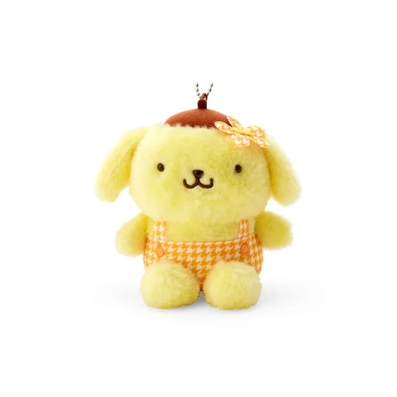 Sanrio Pompompurin Multicolor Houndstooth Dolls Plush Pendant 12.5cm Height-2